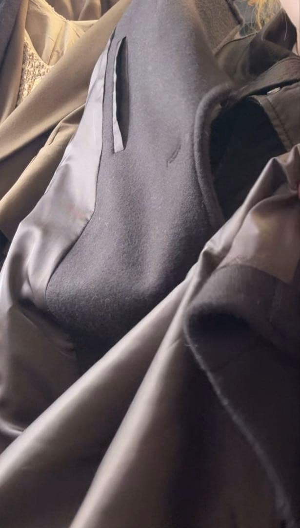 ジャケット・アウター ILEAN Double-Breasted Maxi Wool Coat