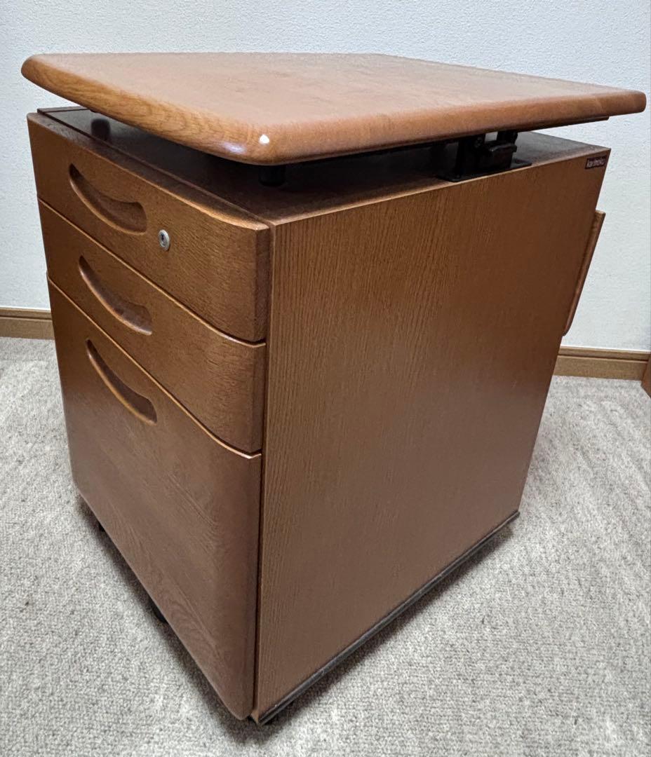 カリモク学習机 ４点セット ２-③ 袖棚