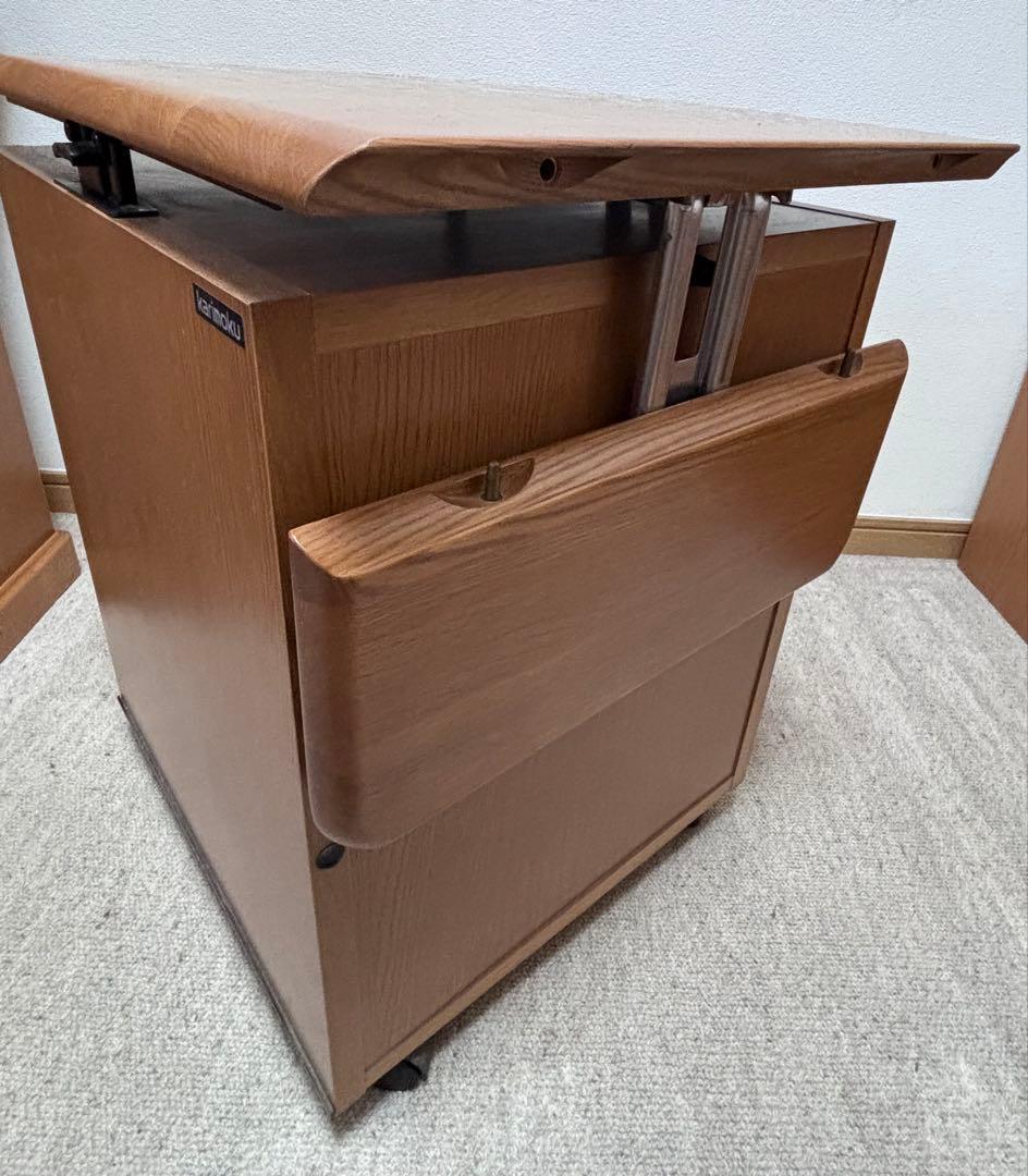 カリモク学習机 ４点セット ２-③ 袖棚