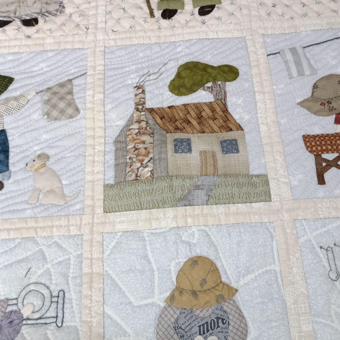 ハンドメイド～♪ アップリケのパッチワークキルト カントリー「スーとビリー」