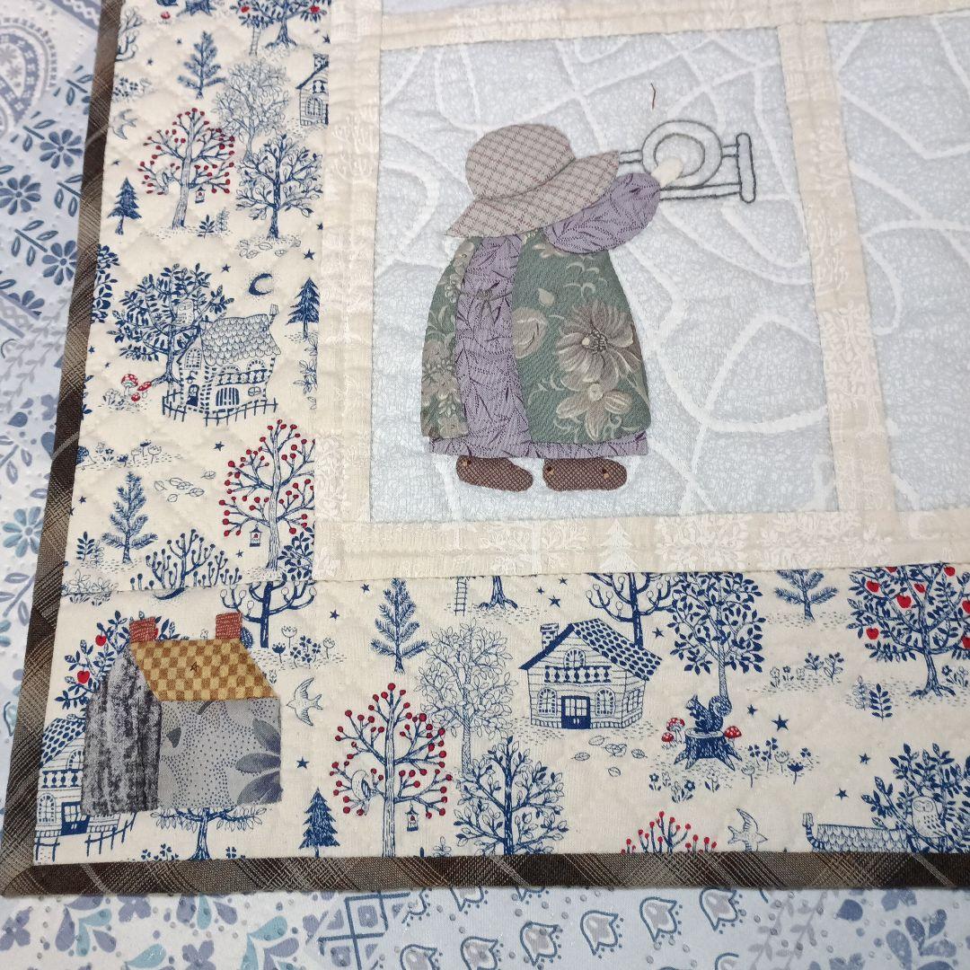 ハンドメイド～♪ アップリケのパッチワークキルト カントリー「スーとビリー」