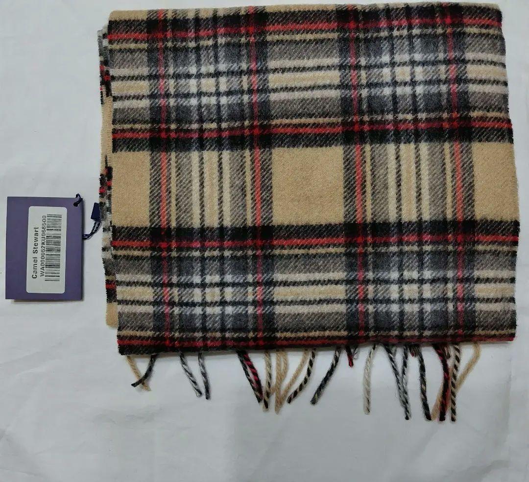 ジョンストンズのカシミヤ100%マフラー