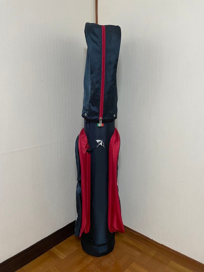 アーノルドパーマー キャディバッグ 紺色×赤色