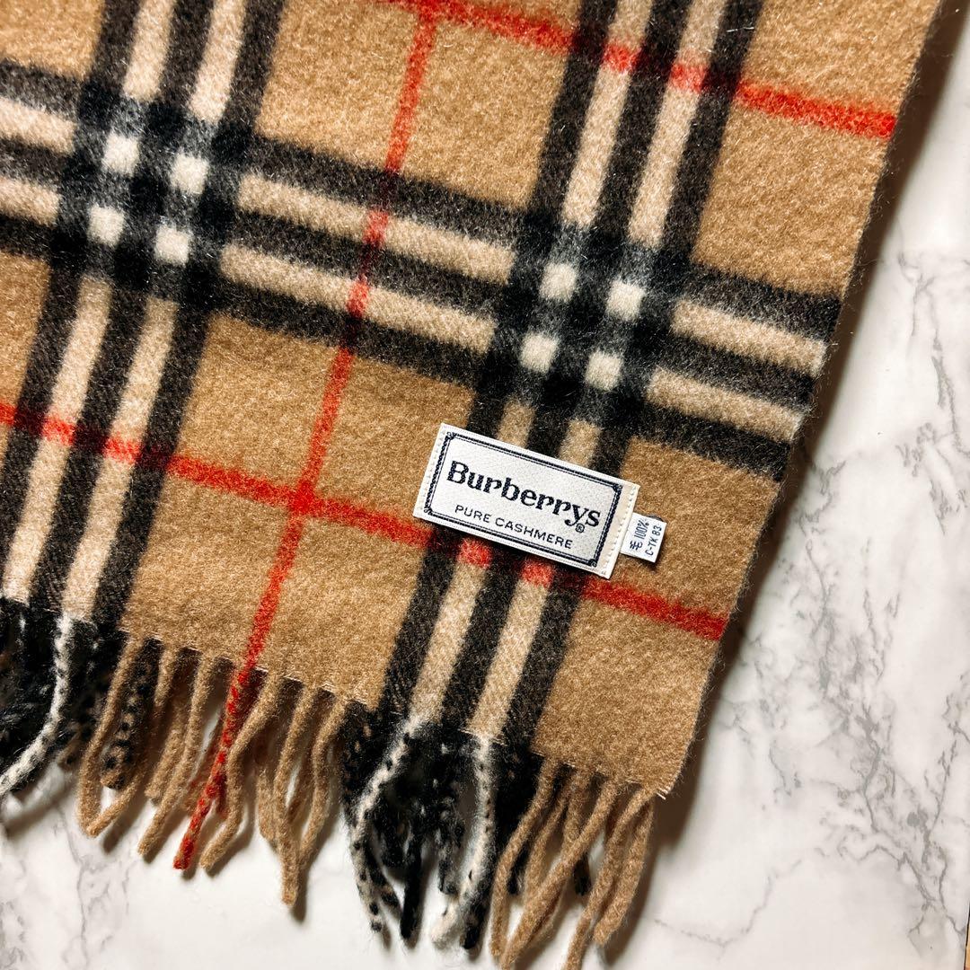 Burberrys バーバリー マフラー ノバチェック カシミア　ヴィンテージ