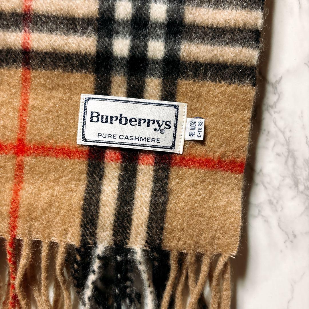 Burberrys バーバリー マフラー ノバチェック カシミア　ヴィンテージ