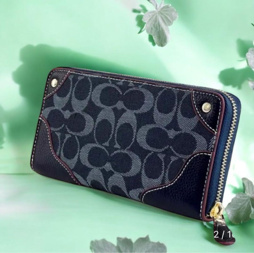COACH 長財布 ネイビー/デニム新品
