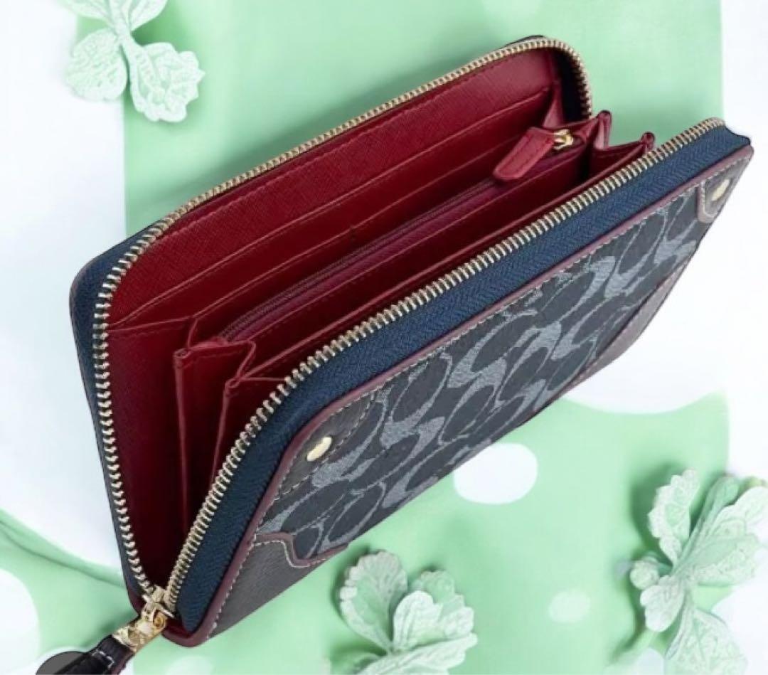 COACH 長財布 ネイビー/デニム新品