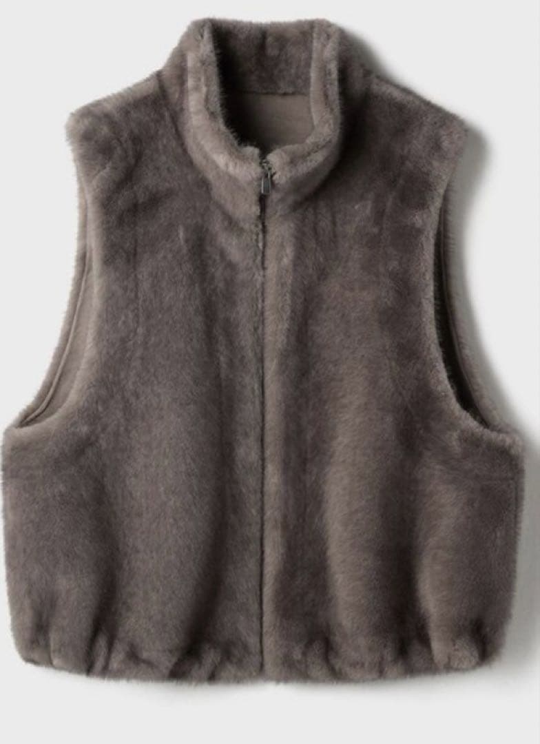 美品！diagramのフェイクミンクベスト