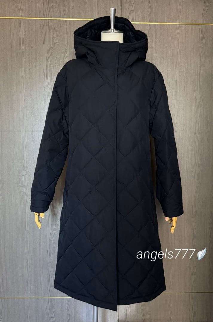 ユニクロ パフテックロングコートリラックスフィット（L）黒 ブラック