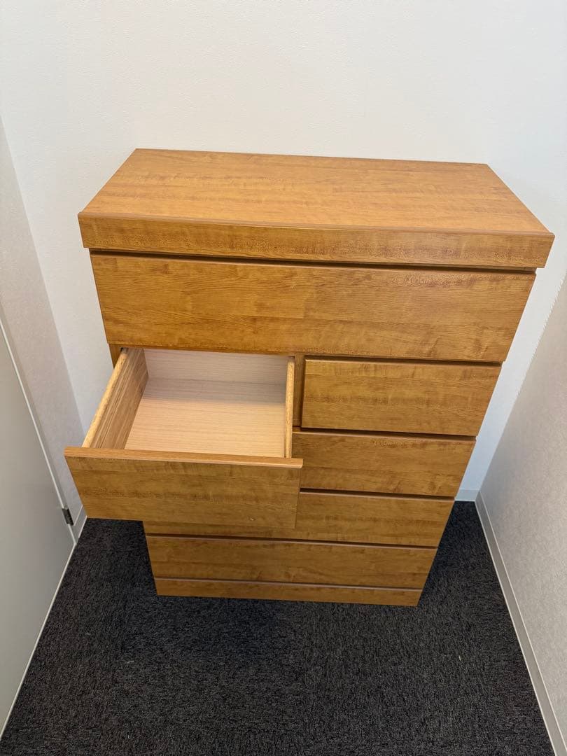 (あむ)ナチュラルウッド チェスト 引き出し