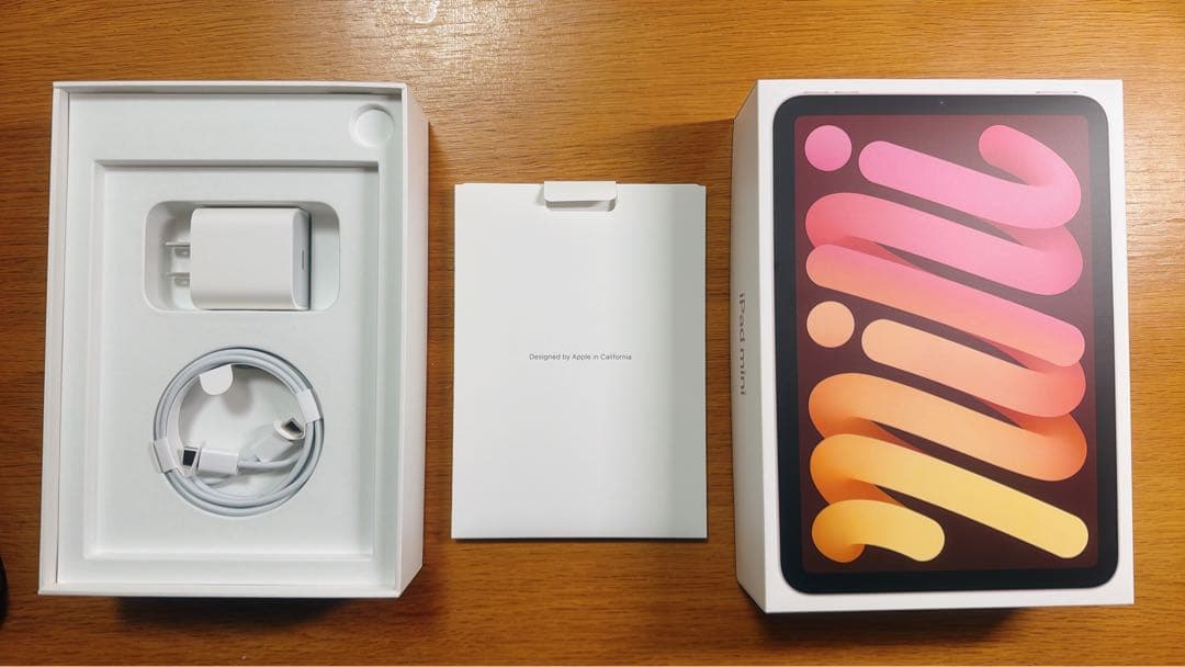 Apple iPad mini 第6世代 64GB ピンク 本体 箱、ケース付