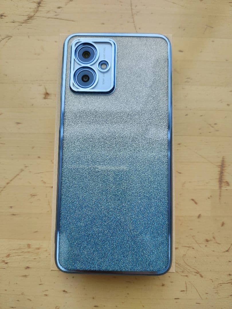 moto g64y 5G 本体 シルバーブルー サイドメッキケース付属