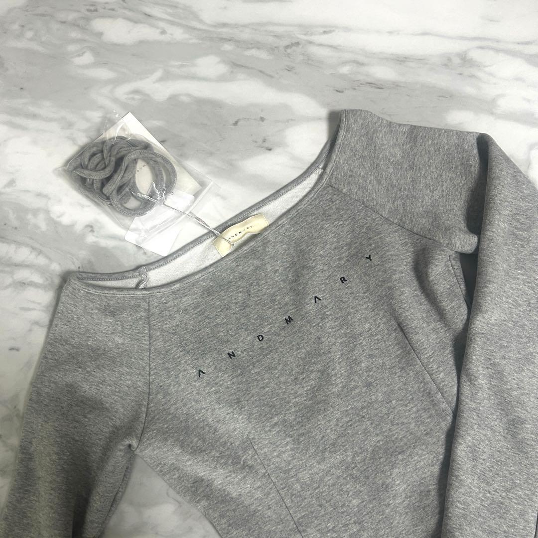 【新品タグ付き】ANDMARY Mary logo choker tops