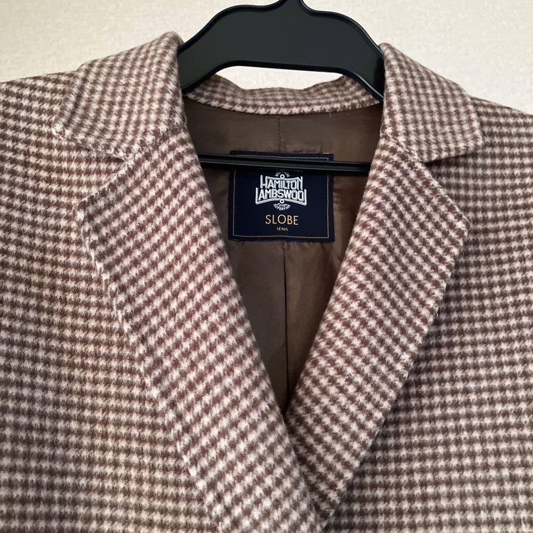 ✨極美品✨SLOBE IENA HAMILTONダブルフェイスウールロングコート