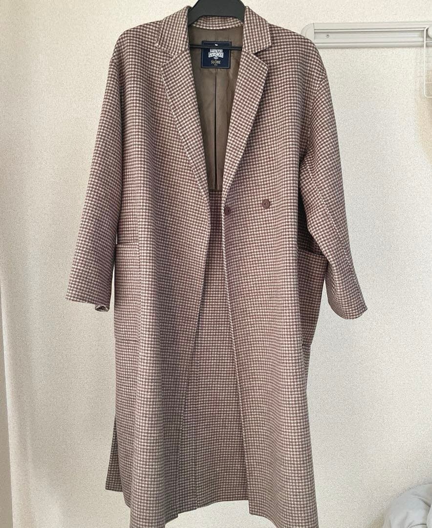 ✨極美品✨SLOBE IENA HAMILTONダブルフェイスウールロングコート