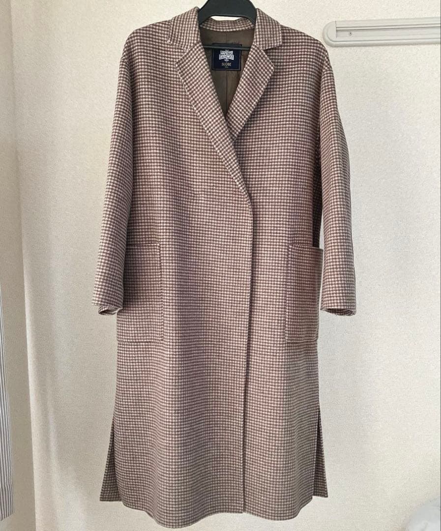✨極美品✨SLOBE IENA HAMILTONダブルフェイスウールロングコート