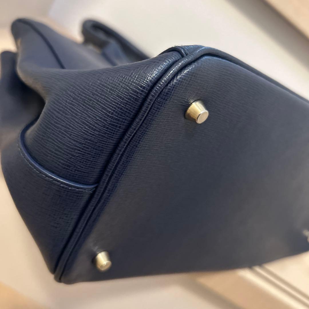 フルラ　超美品　トートバッグ　ショルダーバッグ　ネイビー　卒業式　卒園式　入学式