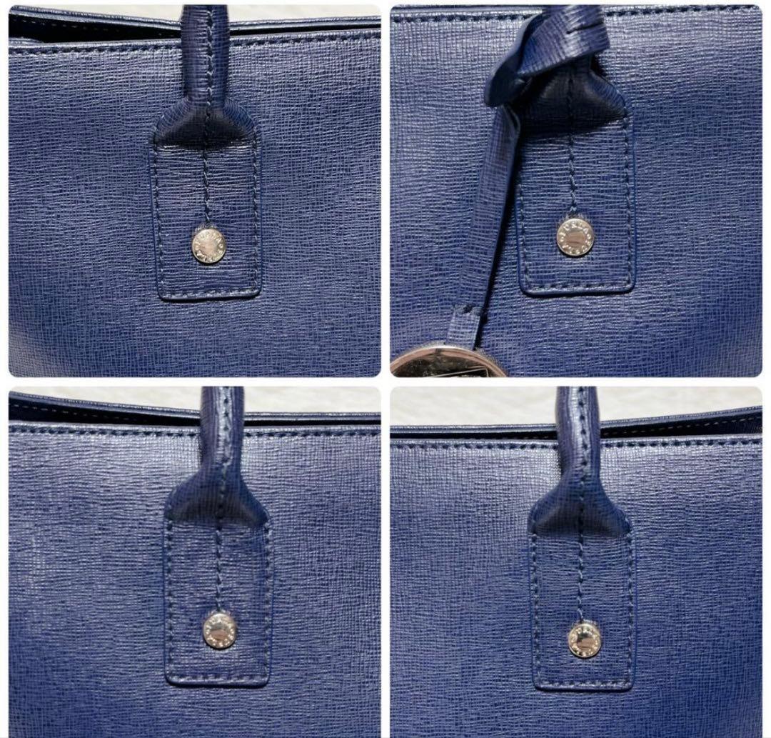 フルラ　超美品　トートバッグ　ショルダーバッグ　ネイビー　卒業式　卒園式　入学式