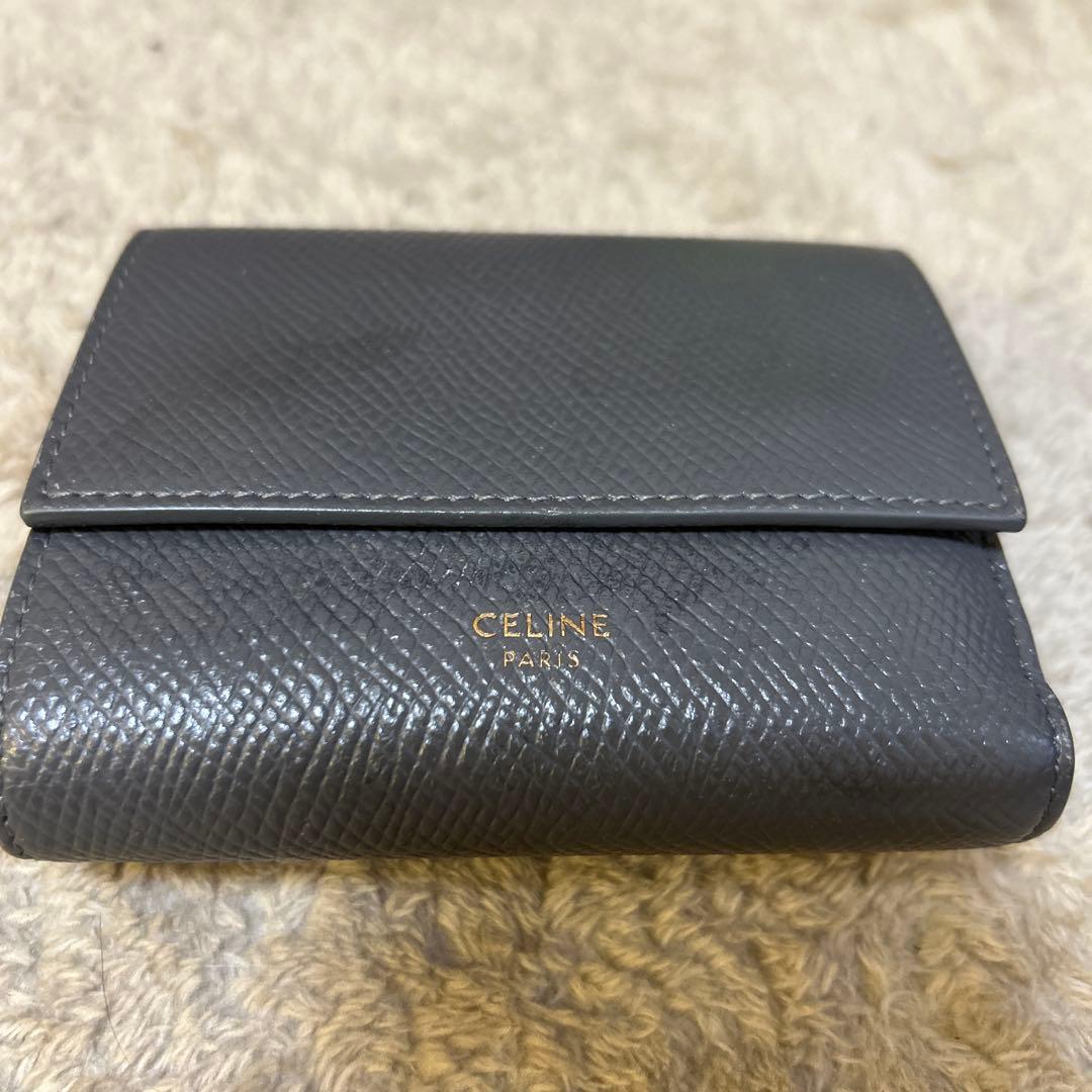 CELINE ダークグレー 折りたたみ財布