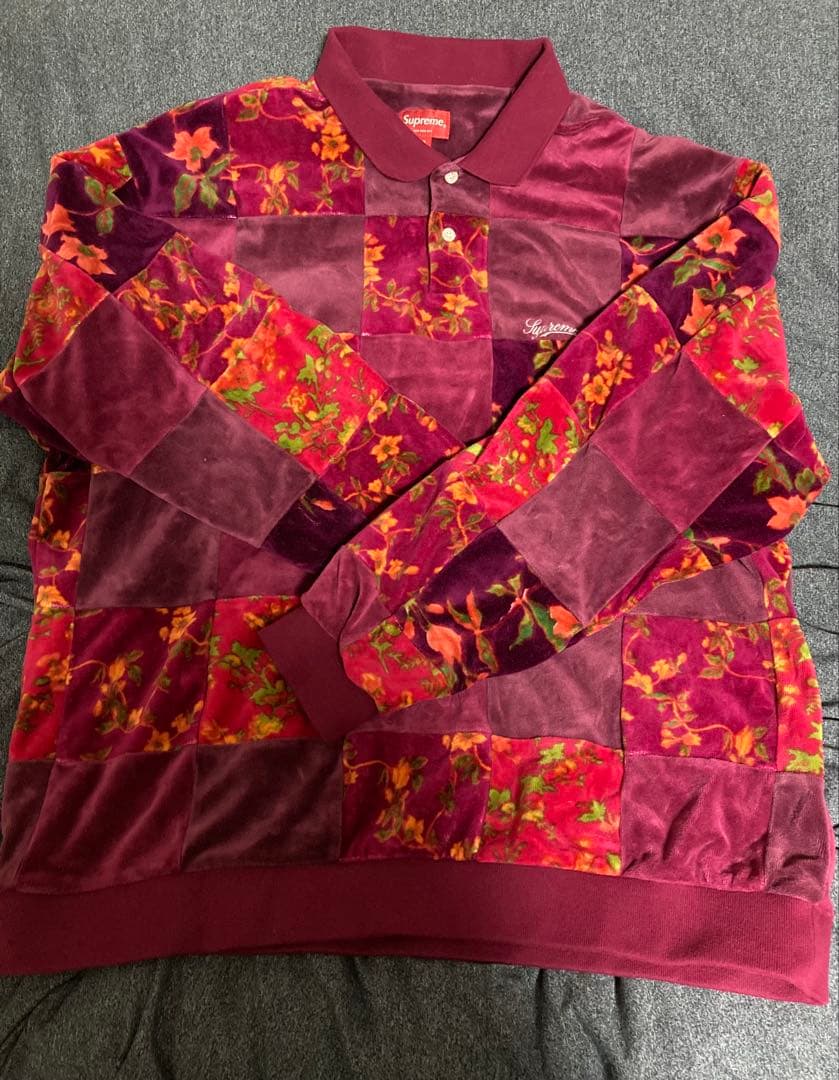 Supreme 花柄ポロシャツ XL