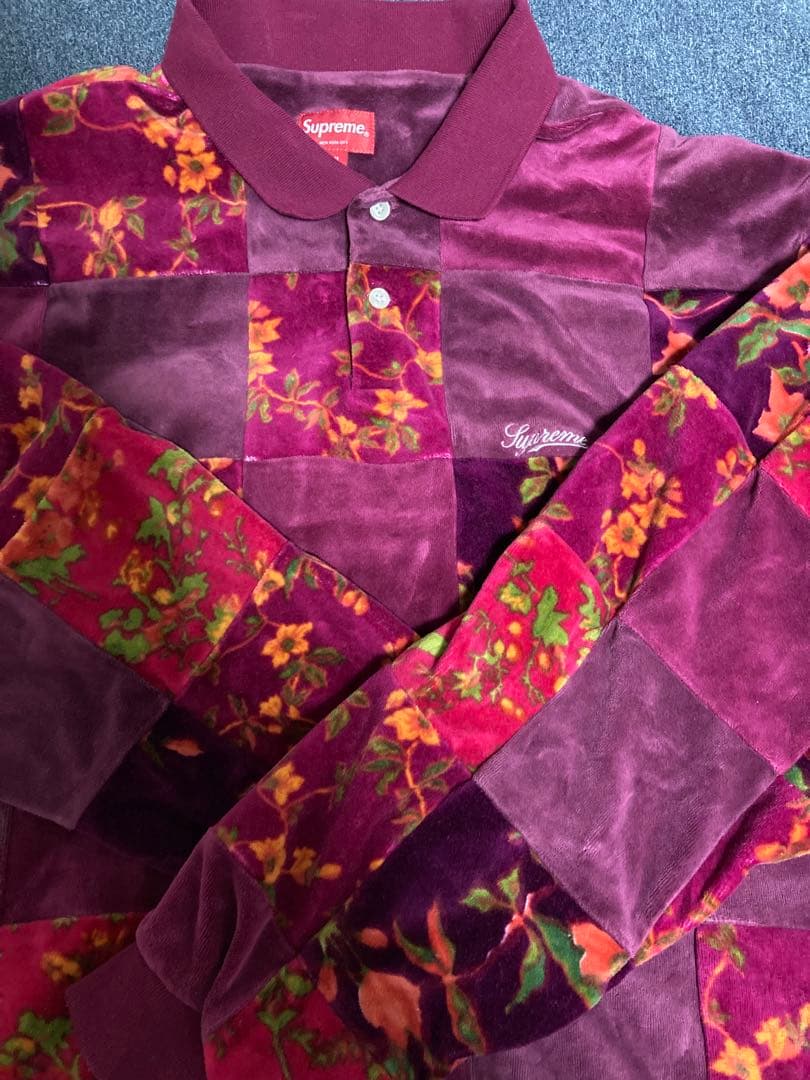 Supreme 花柄ポロシャツ XL