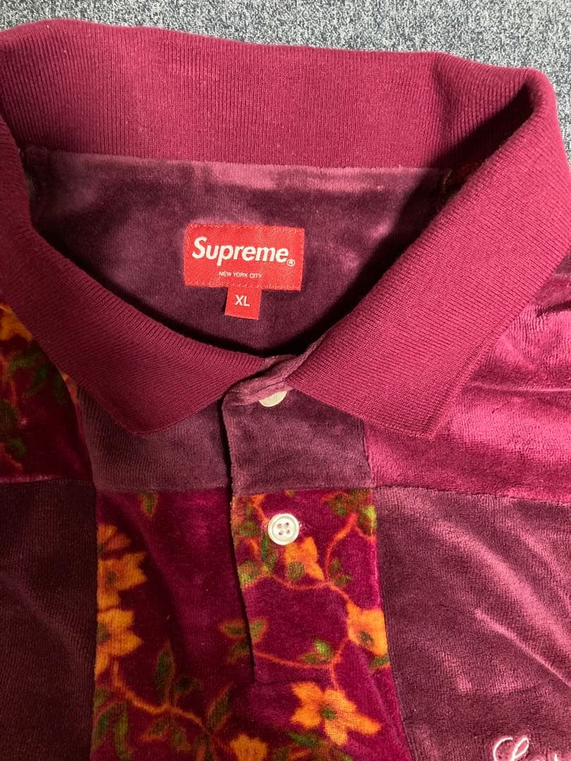 Supreme 花柄ポロシャツ XL