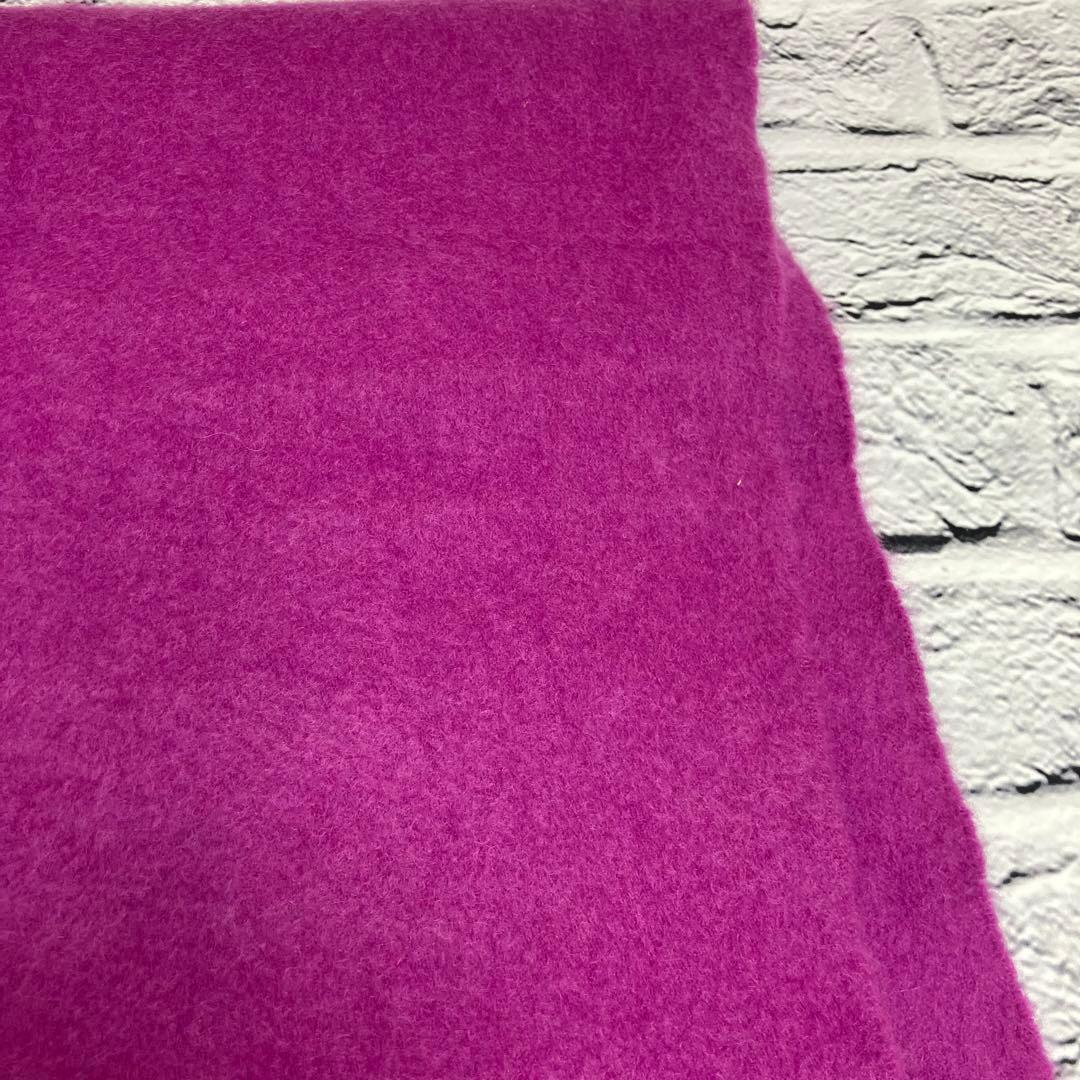 美品✨エルメス HERMES カシミヤ100% マフラー ロゴ刺繍 正規品