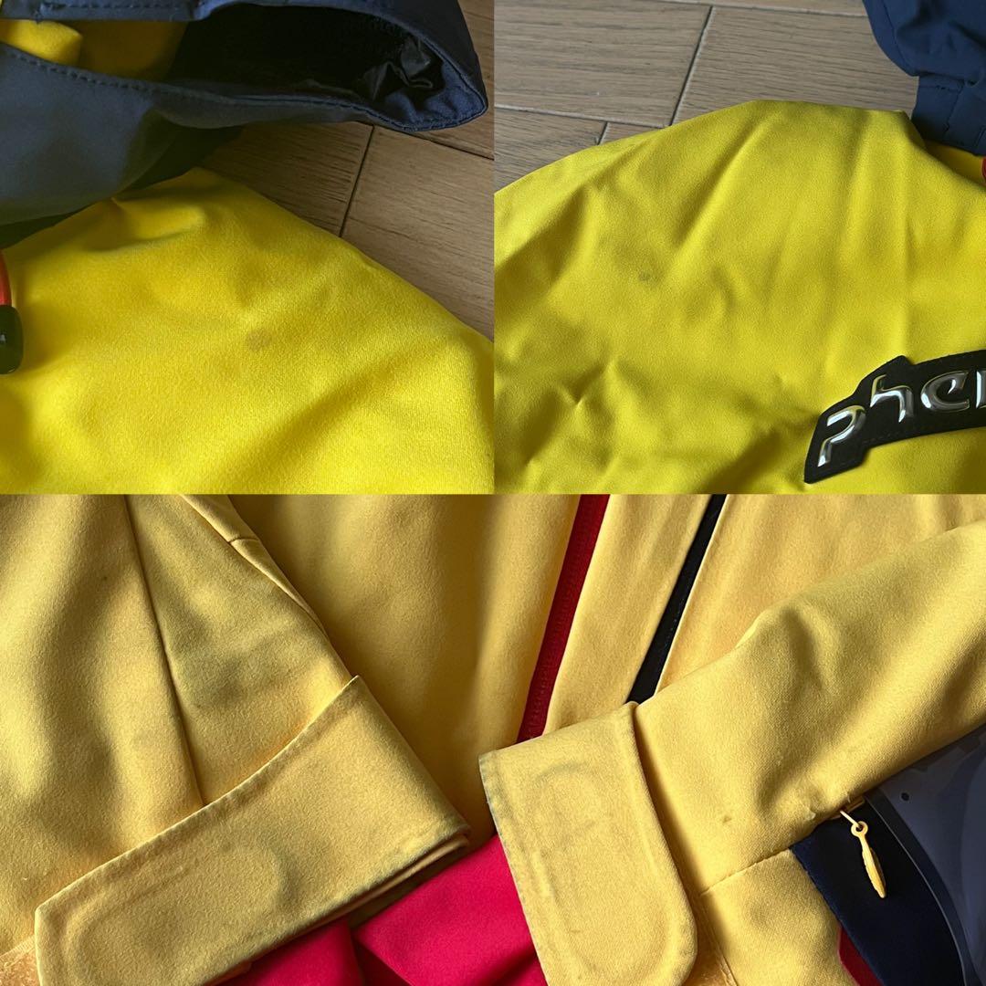 Phenix スキーウェア フード付き イエロー/ネイビー　Lサイズ