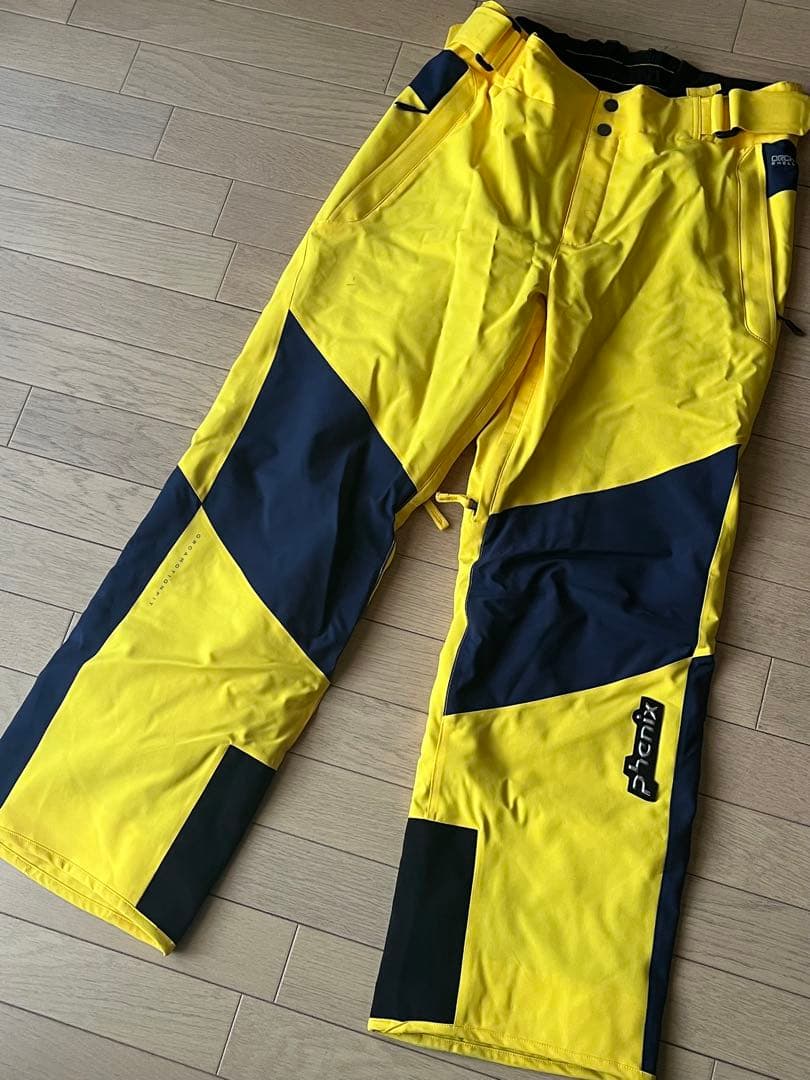 Phenix スキーウェア フード付き イエロー/ネイビー　Lサイズ