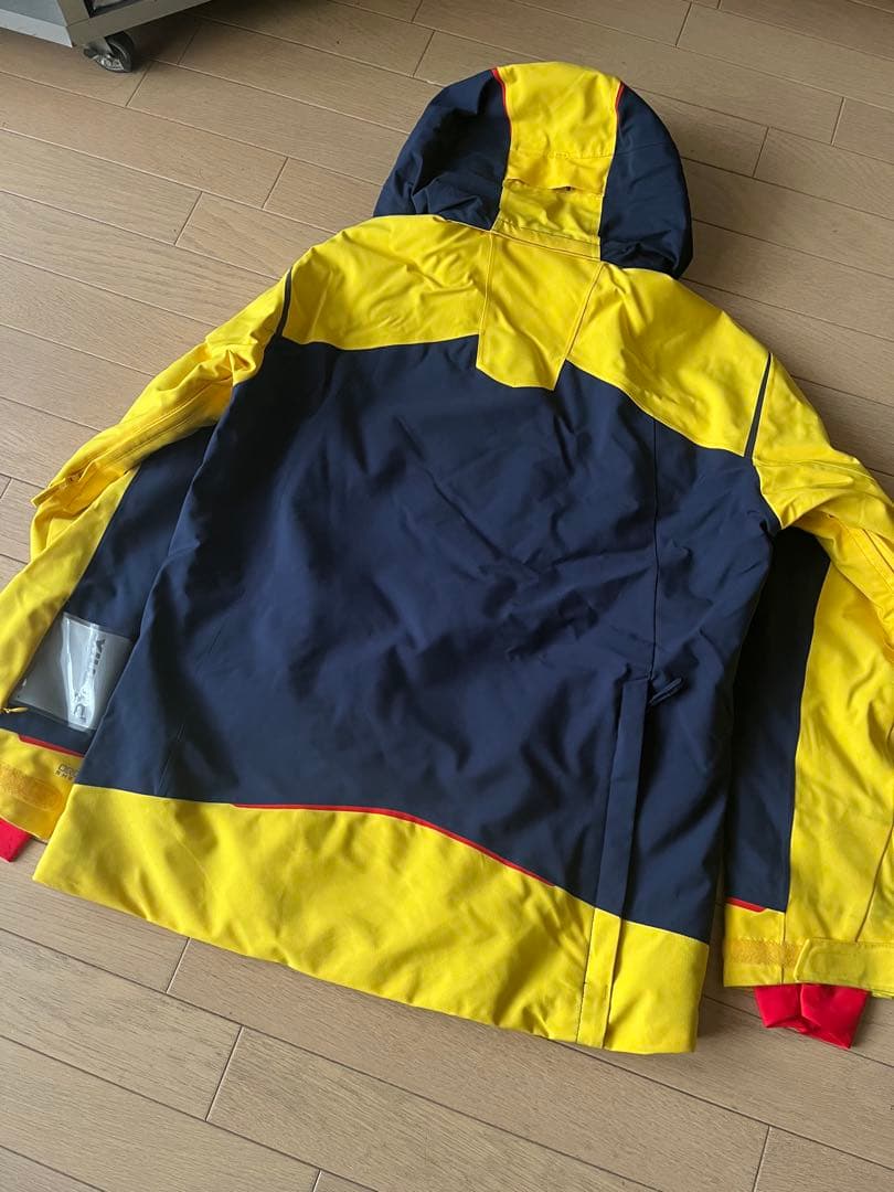 Phenix スキーウェア フード付き イエロー/ネイビー　Lサイズ