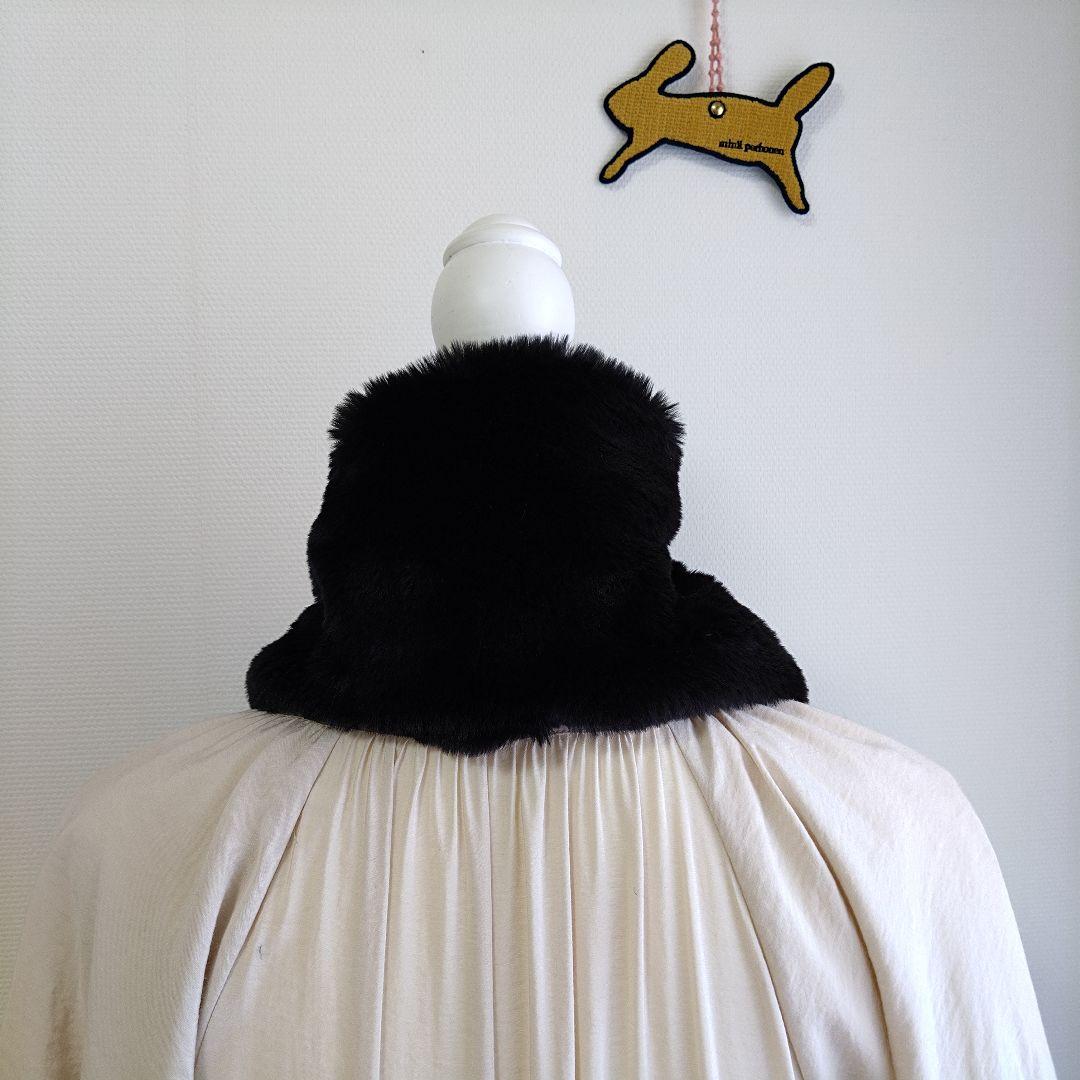 【ミナペルホネン】ハンドメイド　マフラー　swing camellia