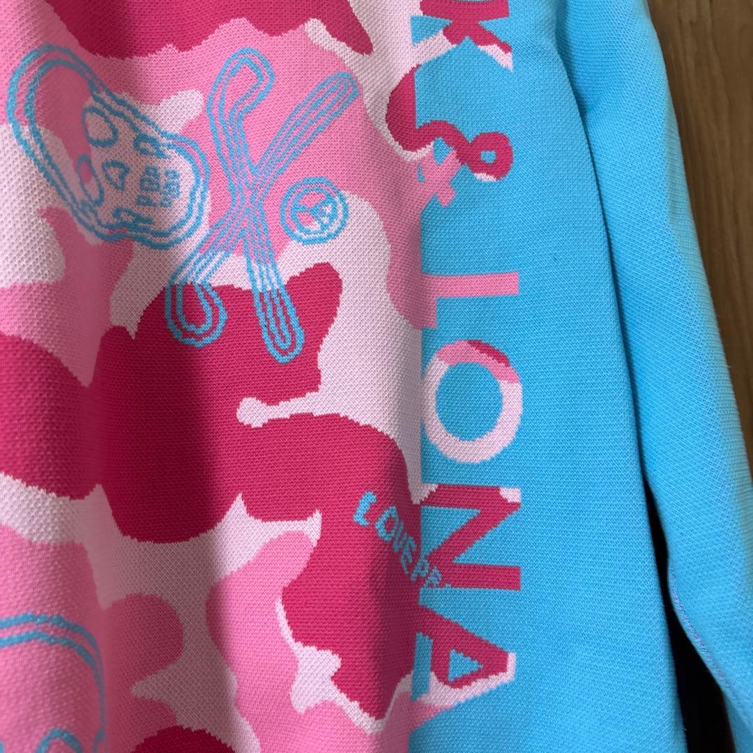 専用　MARK & LONA ニット 迷彩 カモフラ ピンク 36 日本製