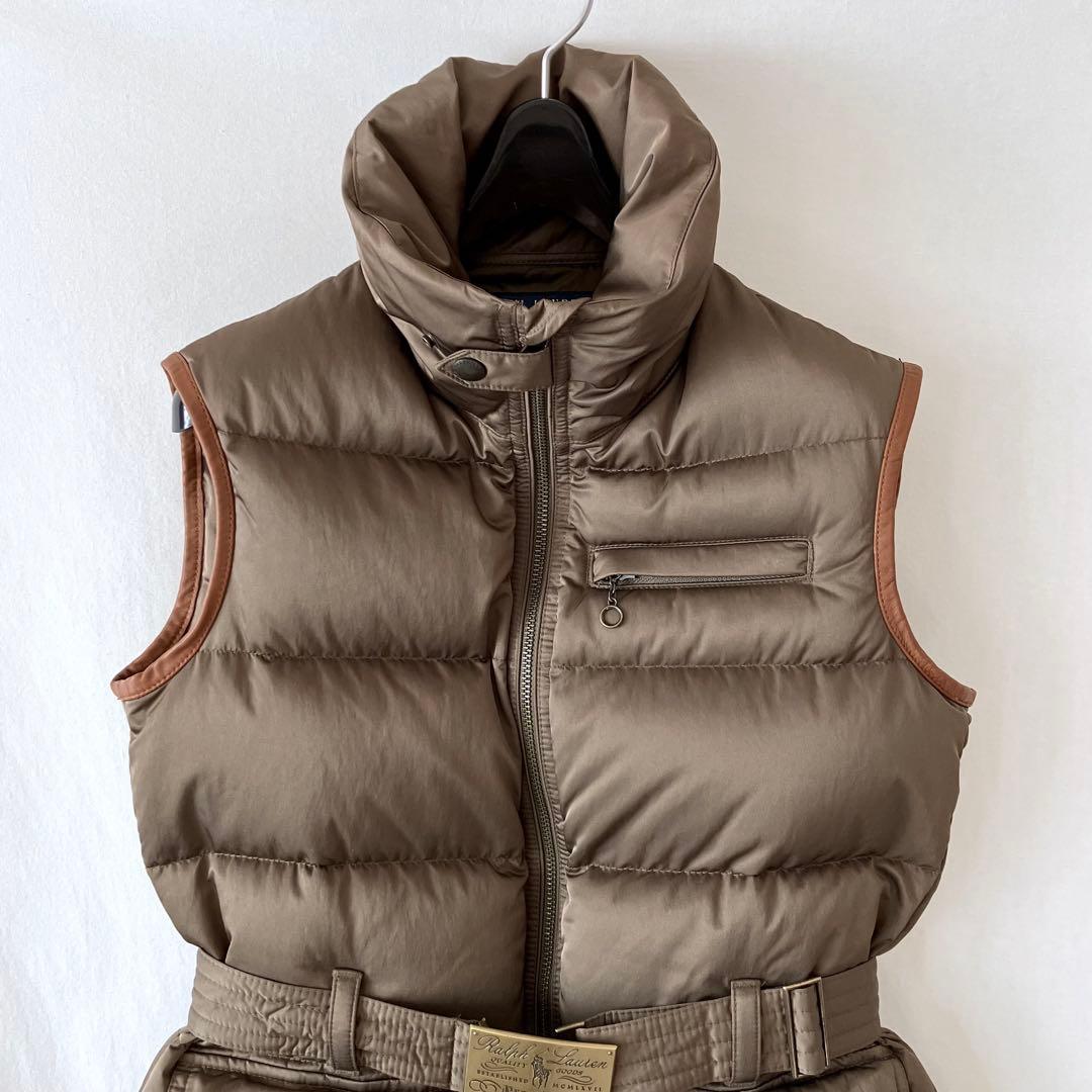 良品 Ralph Lauren ダウンベスト ロゴベルト 7