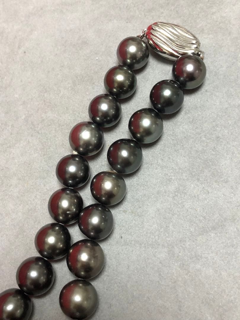 黒真珠　ネックレス　10mm 定価880000円