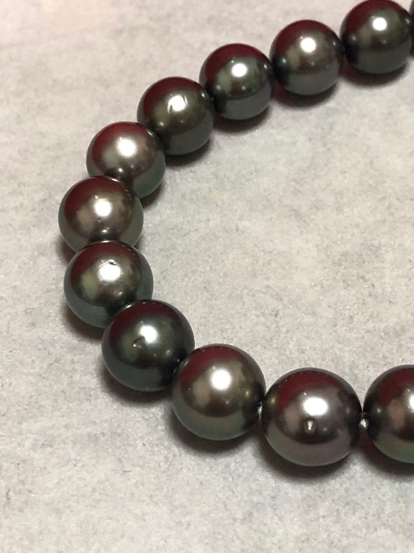 黒真珠　ネックレス　10mm 定価880000円