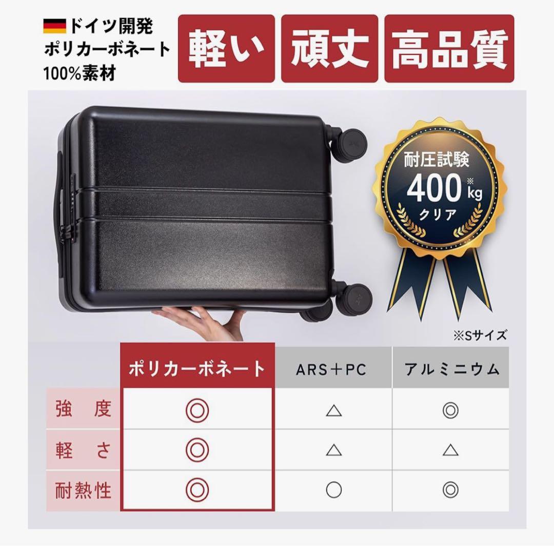 MAIMO USBポート付きキャリーケース SSサイズ ベージュ