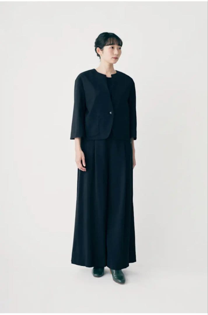 ミナペルホネン　ジャケット 38　deep shadow 2025SS