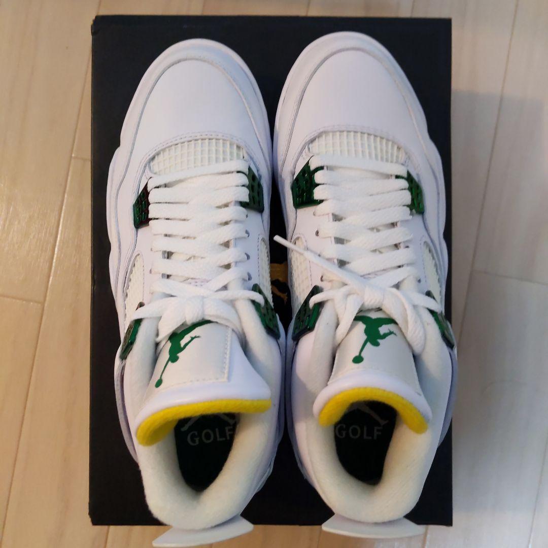 値下げ【レアモデル】NIKE JORDAN 4 GOLF 白緑黃 25.5cm
