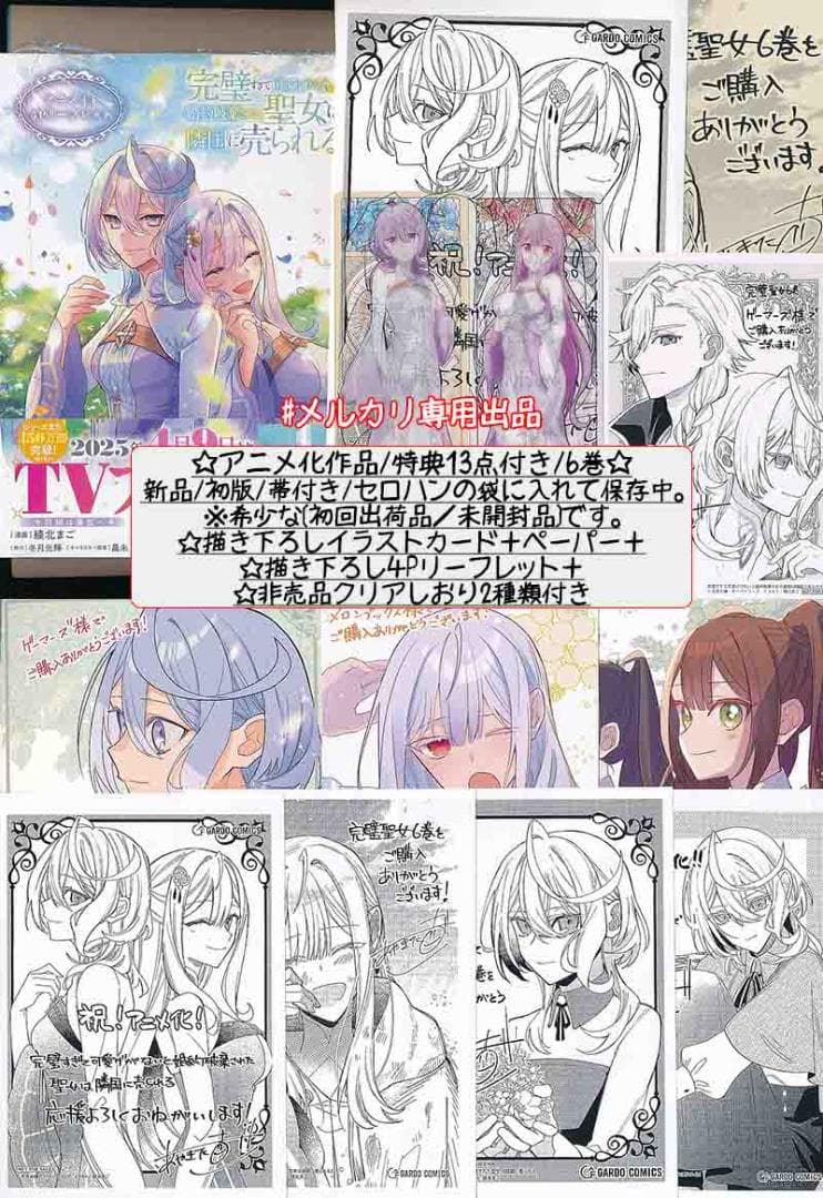 48点セット 完璧すぎて可愛げがないと婚約破棄された聖女は隣国に売られる1-6巻