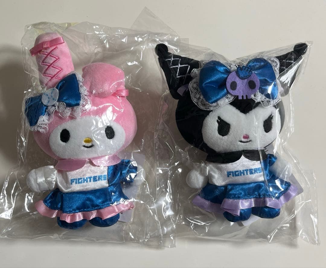 日本ハムファイターズ　マイメロディ　クロミ　ぬいぐるみボールチェーン　セット
