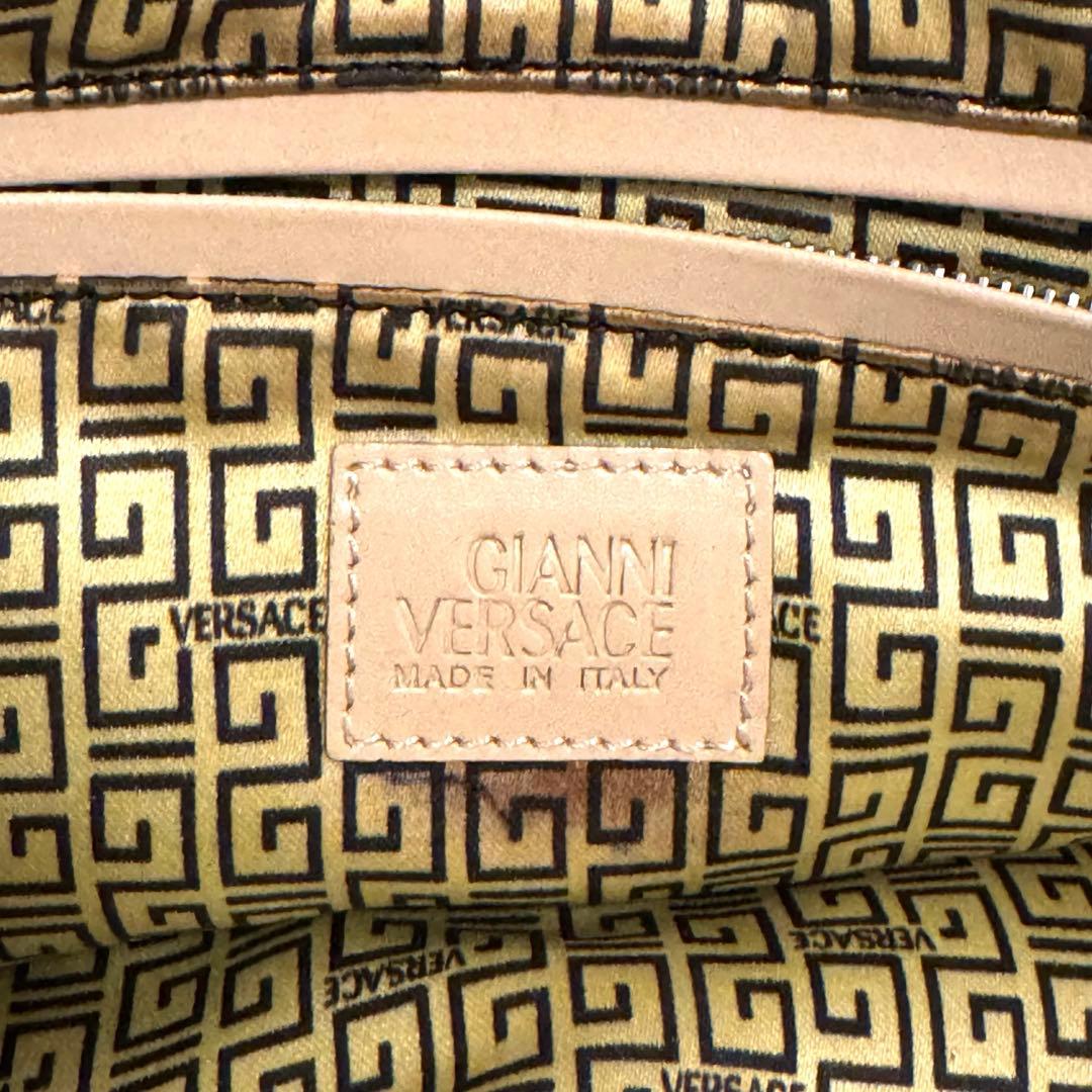 GIANNI VERSACE 90s メタリック大判クラッチ イタリア製