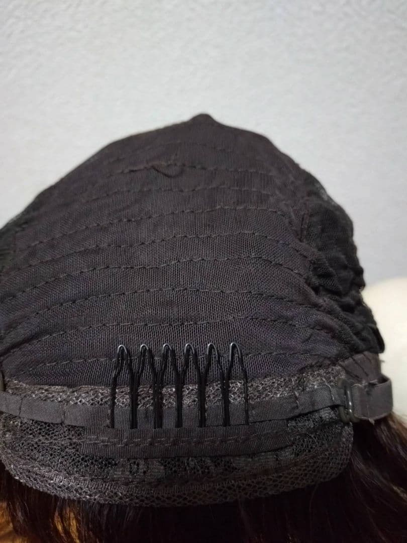 人毛100%　Sサイズ　ブラウン　フルウィッグ