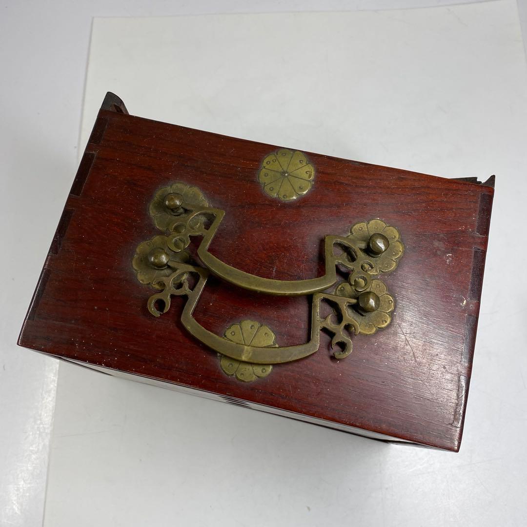 時代骨製　麻雀牌　唐木箱付　約1360g 東Y7-0312☆2Fトヒト