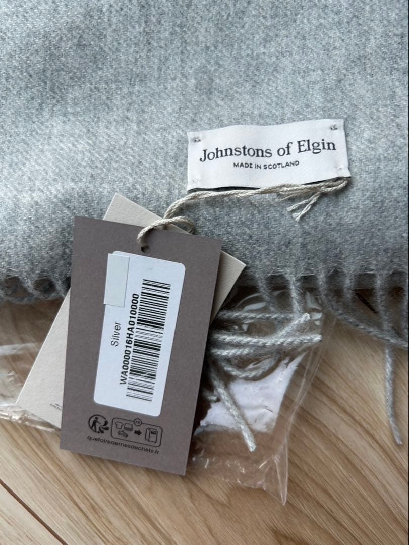 新品ジョンストンズ JOHNSTONS OF ELGIN カシミヤマフラー