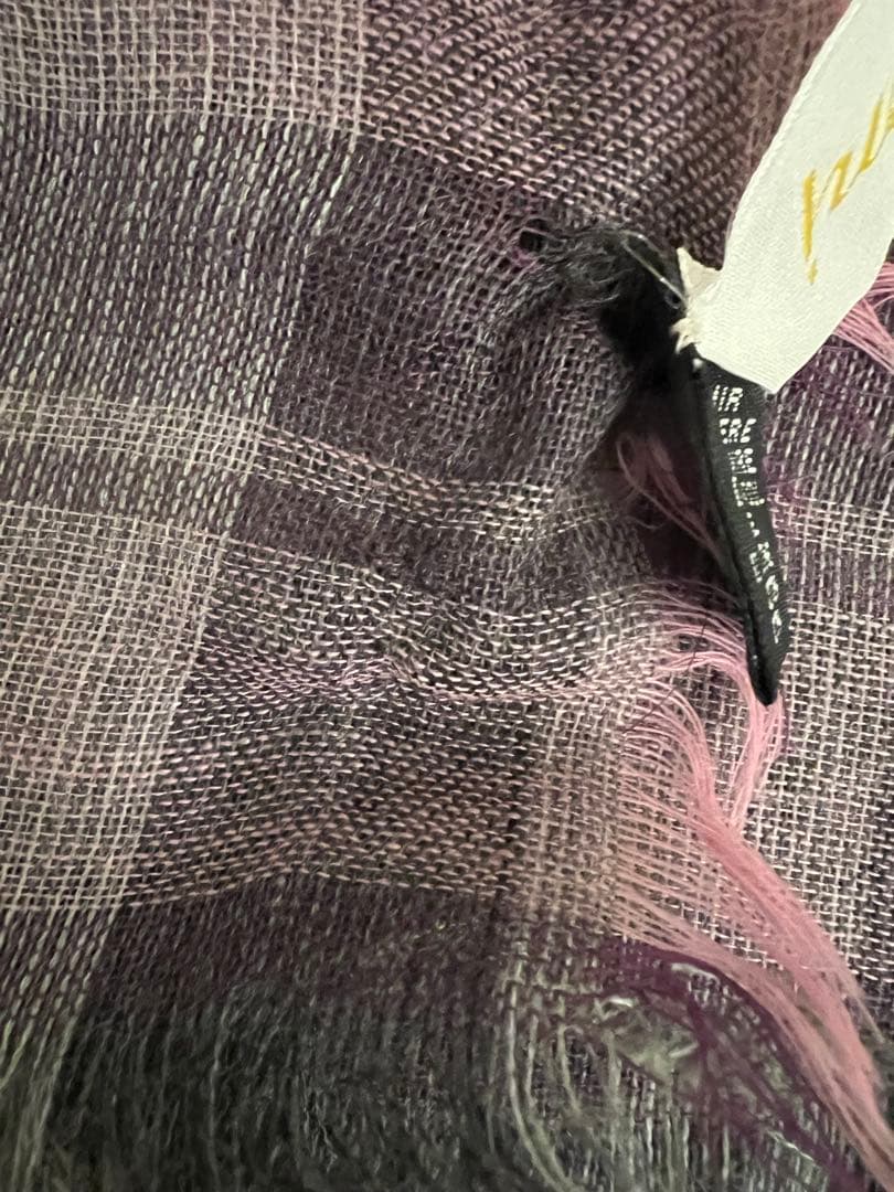 Briory 紫系チェックストール