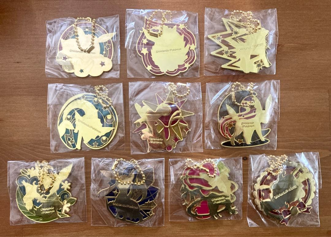 ポケモン ブイズ イーブイ ステンドグラスボールチェーン キーホルダー コンプ