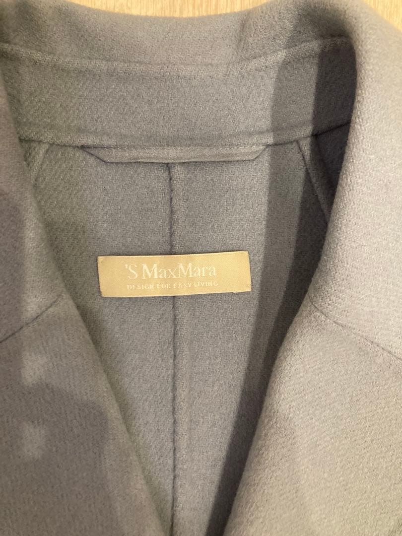 S MaxMara ブルー ロングコート