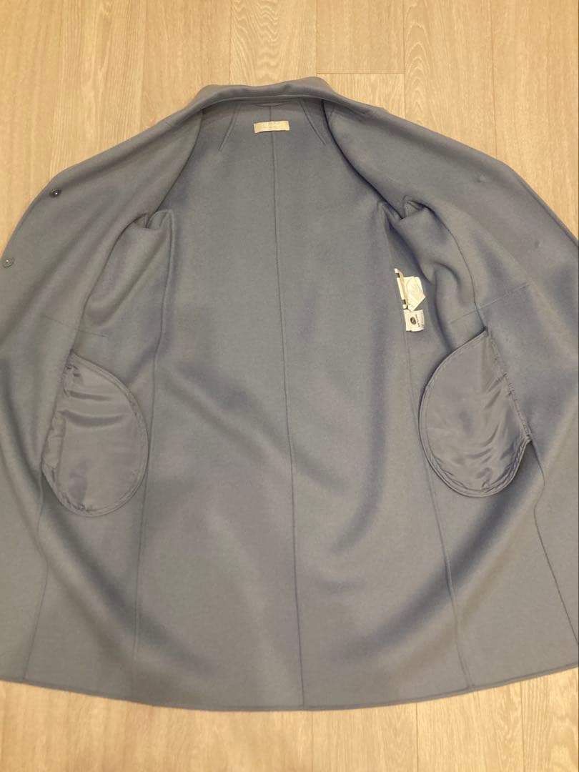 S MaxMara ブルー ロングコート
