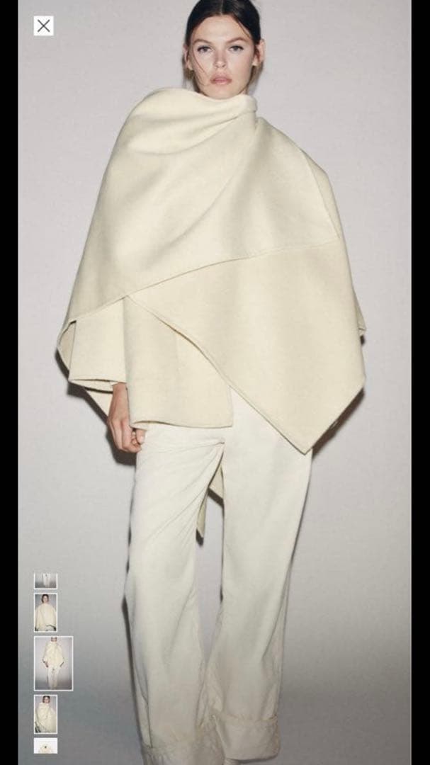 ZARA ケープコート L