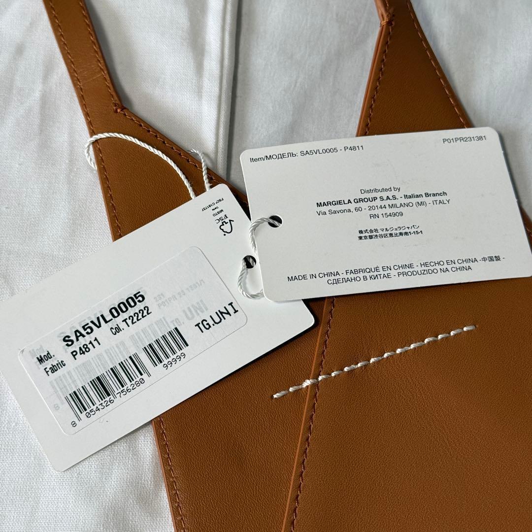 【定価6.4万】マルジェラ MM6 ジャパニーズ ショルダーバッグ ブラウン